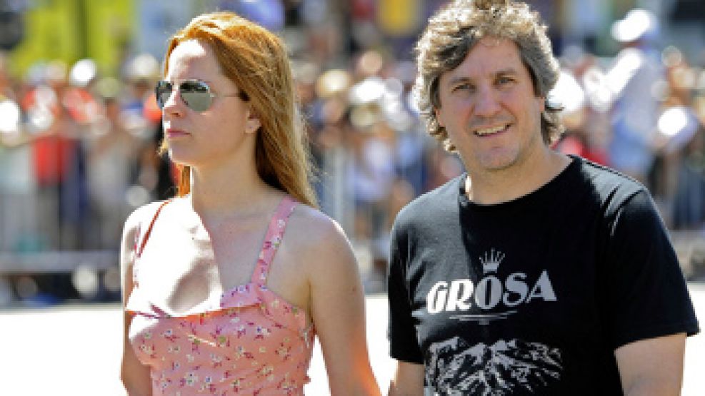 Boudou y Kampfer pasearon por la 9 de Julio