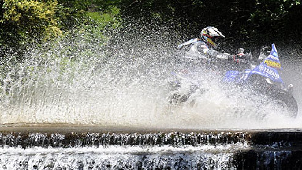 El piloto bonaerense tuvo problemas eléctricos con su cuatriciclo Yamaha y terminó con 6 horas de penalización.