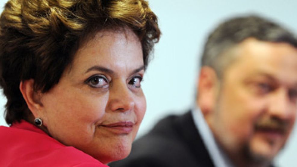 Dilma Rousseff, en una reunión de hoy con su flamante Gabinete.