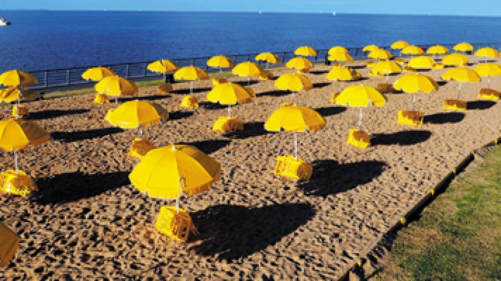 Las playas porteñas una de las iniciativas que el gobierno de Macri trajo del extranjero.