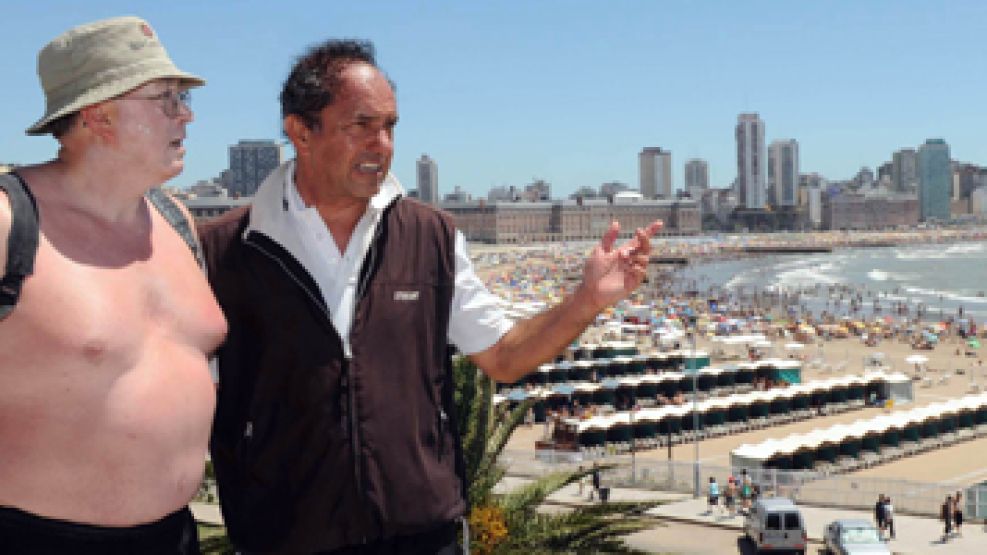 Daniel Scioli en la costa Atlántica