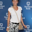 Ernestina Pais fue invitada por Standard Bank a ver jugar a Nalbandián en su primer partido de la Copa Claro - ATP Buenos Aires 2011
