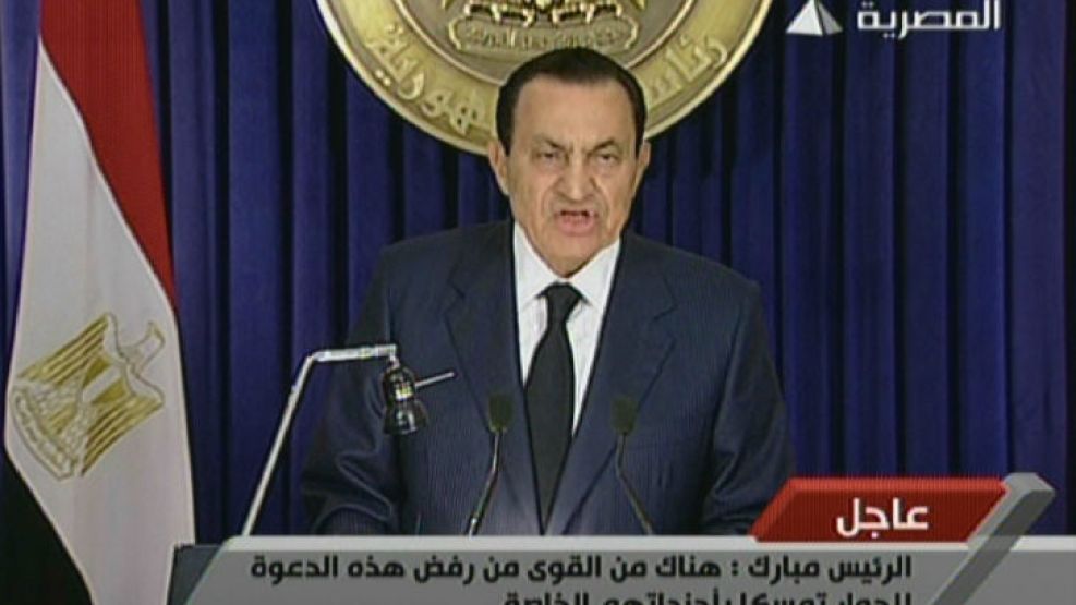 Hosni Mubarak, presidente de Egipto.