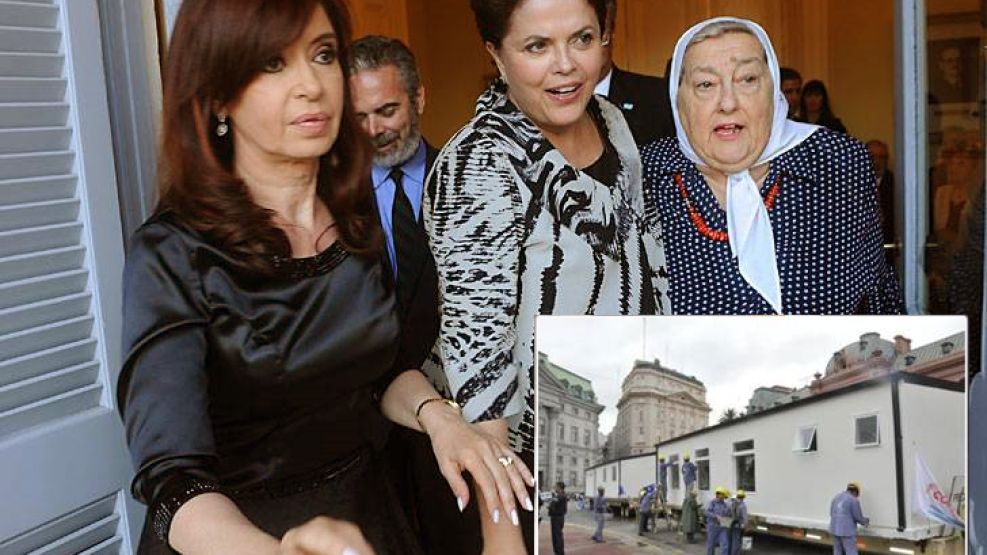 Hebe de Bonafini se reunió con Dilma durante su visita de esta semana a la Argentina.