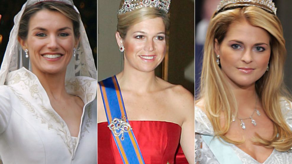 Princesas de verdad: Letizia de Asturias, Máxima de Holanda y Magdalena de Suecia.