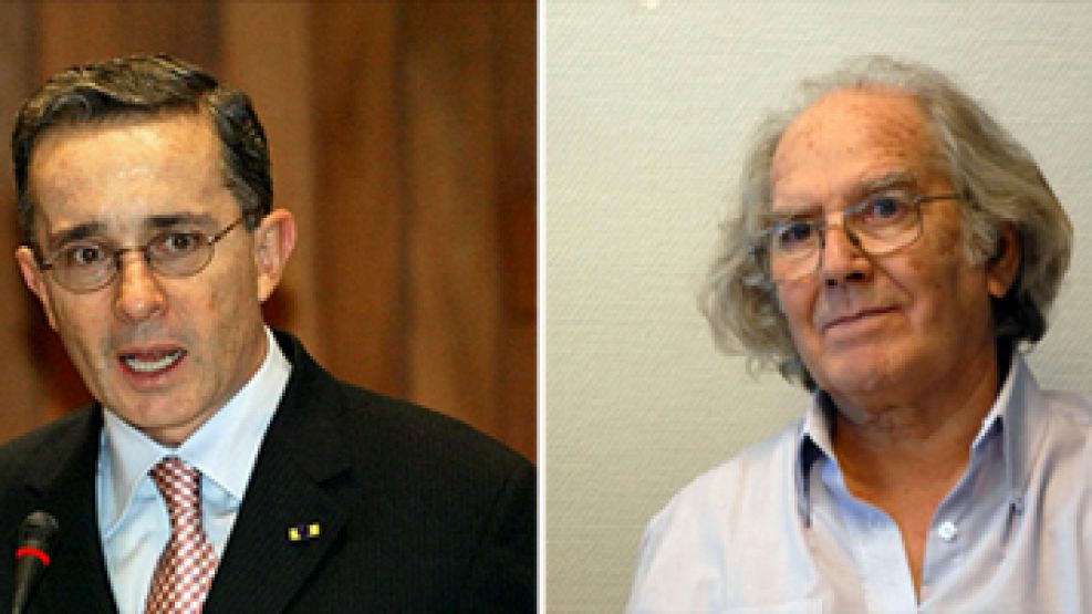 Álvaro Uribe y Adolfo Pérez Esquivel.