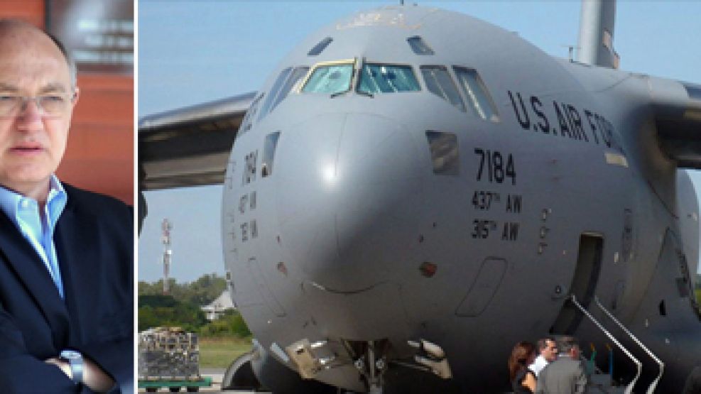 C-17 es la característica de la nave norteamericana que está demorada en Ezeiza. Además de armas, traía equipos para hacer escuchas.