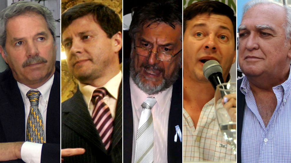 Solá, Gribaudo, Urlich, Morán y Gil Lavedra. Hay dudas sobre la jugada K.