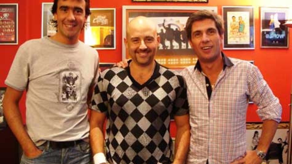 José María Muscari con El Chato Prada y Fede Hoppe