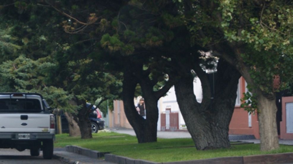 La camioneta estuvo detenida frente a la casa de Peralta en Río Gallegos.