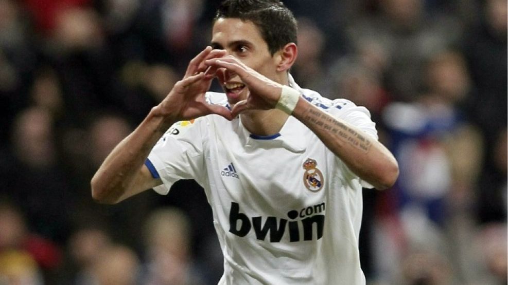 Di María y su clásico festejo