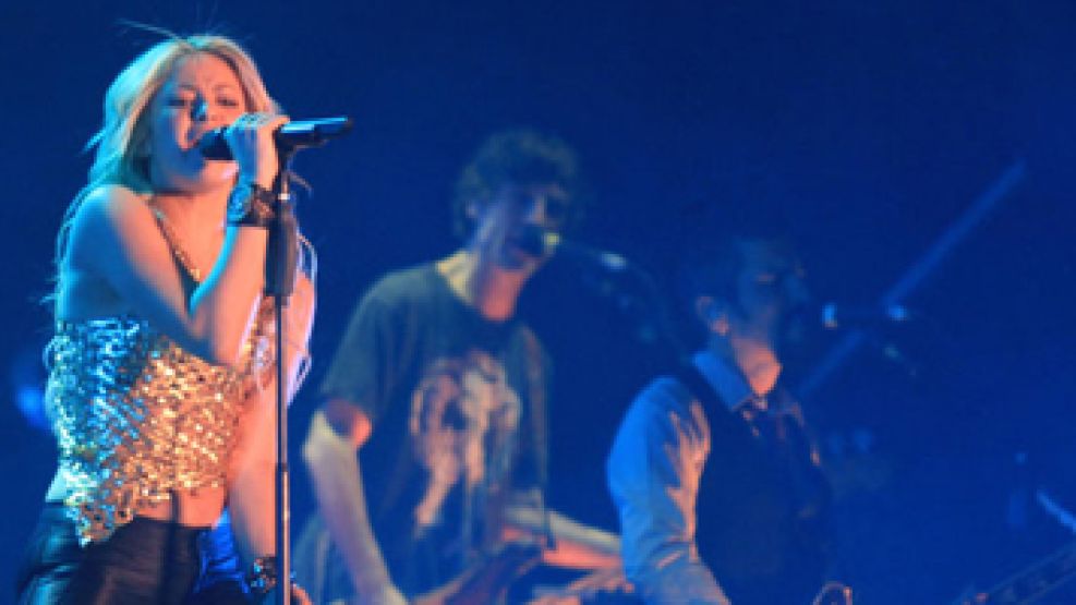 Shakira, en el show en Salta.