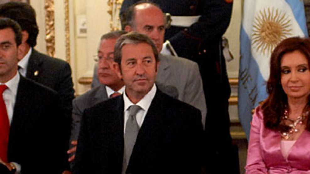 Viejos tiempos: Randazzo, Cobos y Cristina en Casa Rosada. 