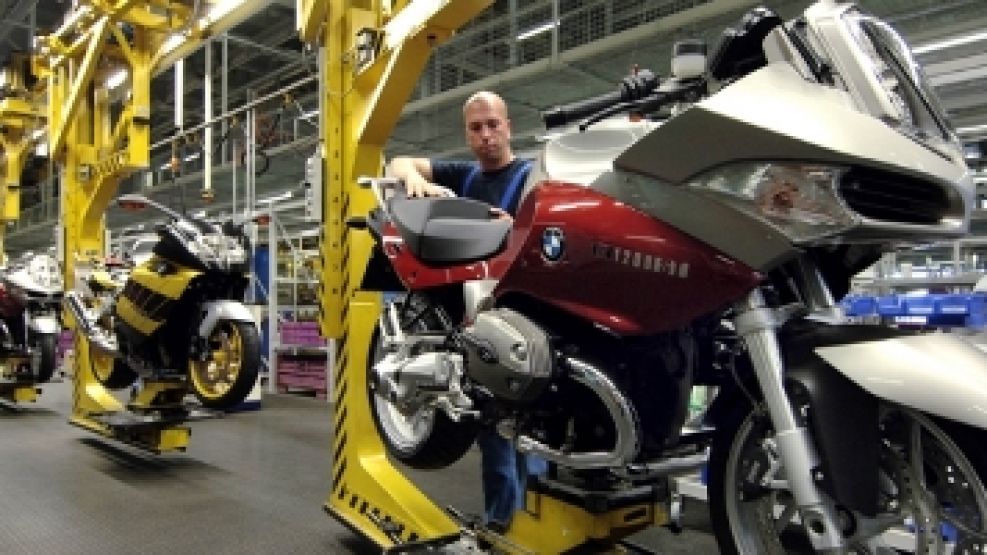 Planta de fabricación de motos BMW en Alemania, epicentro de su producción.