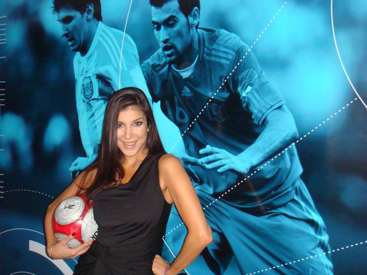 Andrea Rincón en Fútbol para Todos