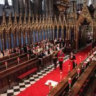 Ante la intervención del arzobispo de Canterbury, Rowan Williams, los novios no se guardaron obediencia. | AFP 