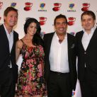 Sergio Ceroi ( CEO América TV ) Pamela David, Diego Perez, Mario Cella ( Gerente de Programación América TV)