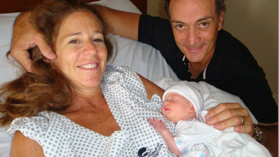 "Batata" Clerc, su esposa y Sophie