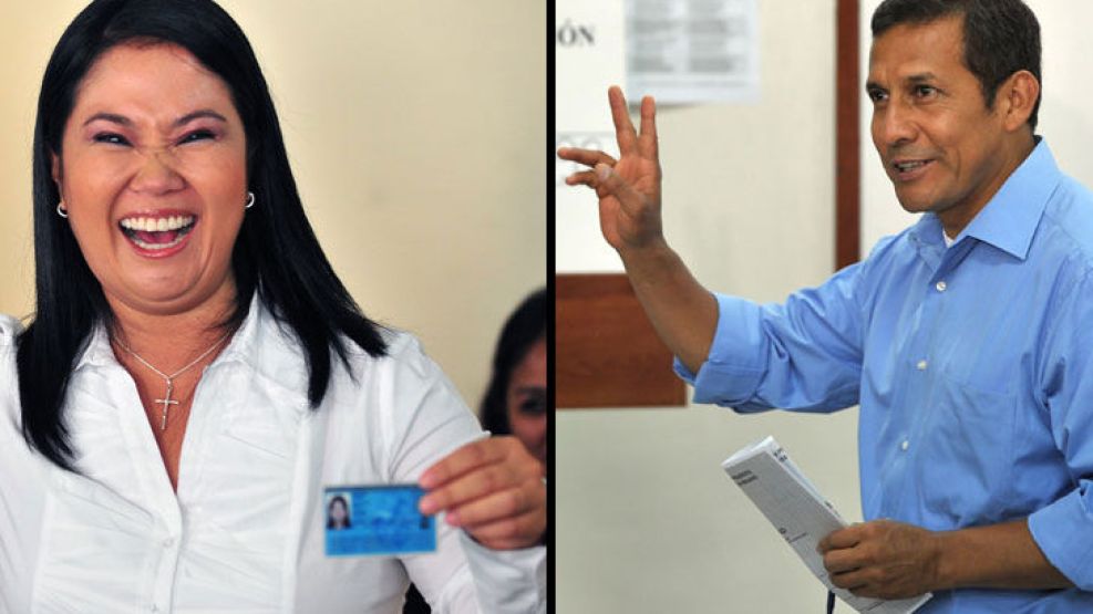 Fujimori y Humala son los preferidos para una segunda vuelta. 