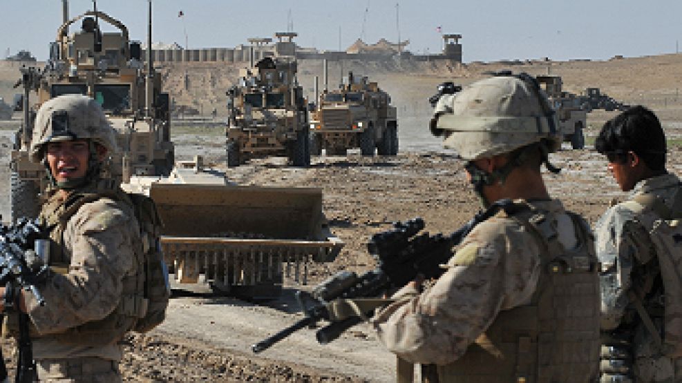 Los "marines" que forman parte de las fuerzas especiales de la OTAN encontraron al insurgente el 13 de abril.