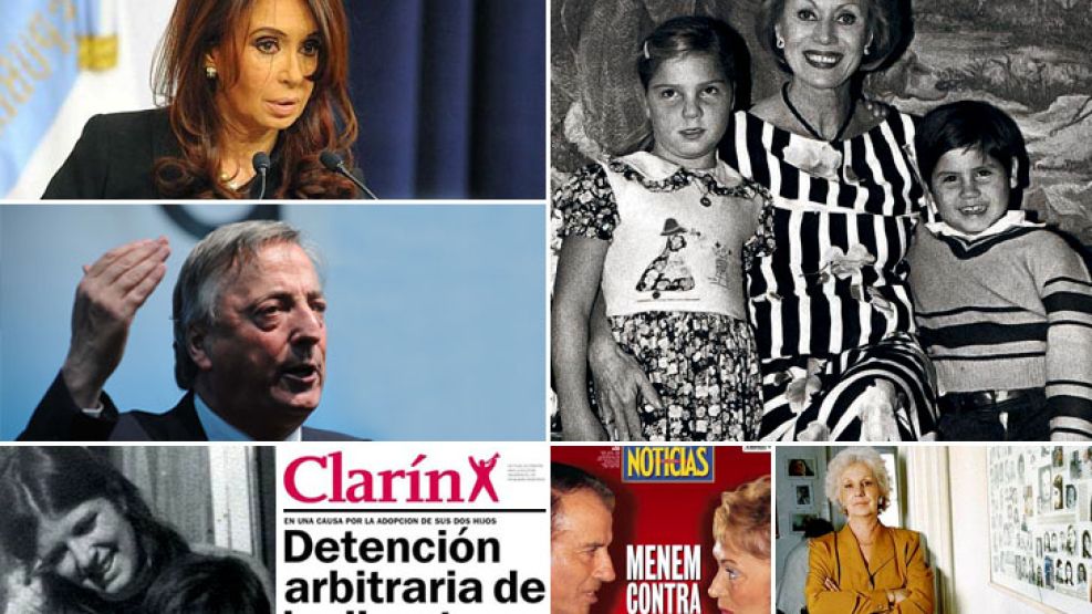 Clarín, los Kirchner, Carlotto, Ernestina, detrás de la identidad de Marcela y Felipe. Abajo, los posibles padre desaparecidos de ella.