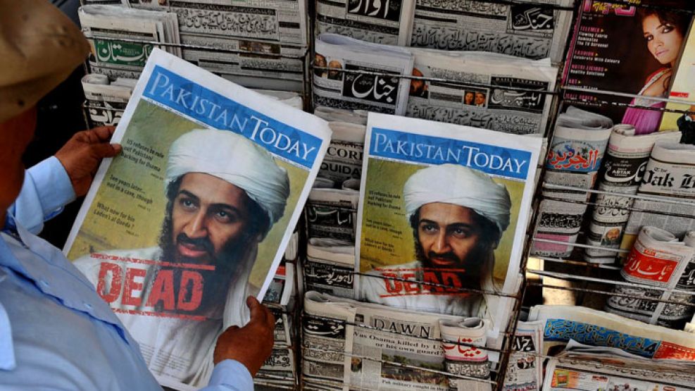La noticia de la muerte de Bin Laden, en Pakistán.
