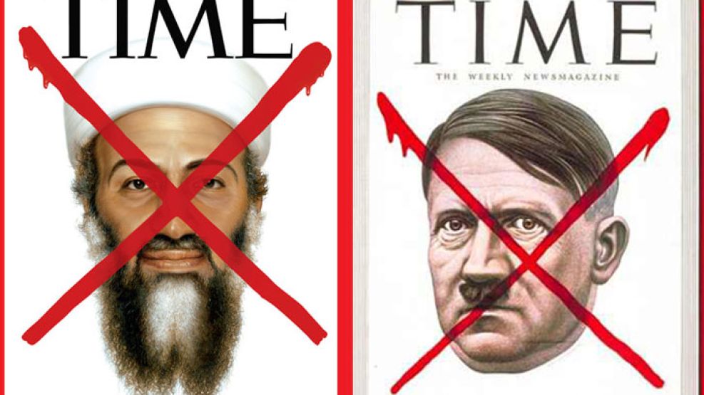 Osama Bin Laden contará con su tapa de Time cono Hitler en 1945.