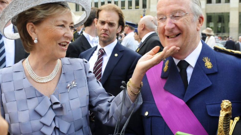 El rey Alberto II y su esposa la reina Paola. La familia real belga está envuelta en un escándalo.
