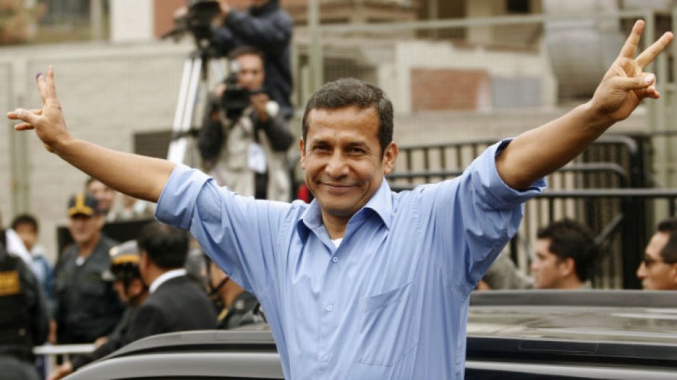 Ollanta Humala. El ex militar se proclamó presidente de Perú sin que hubiera acabado el recuento total de votos.