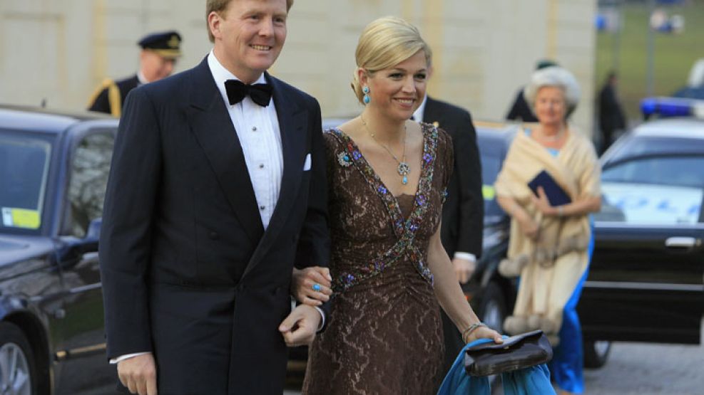 La princesa de Holanda, Máxima Zorreguieta, junto al Príncipe Alejandro.