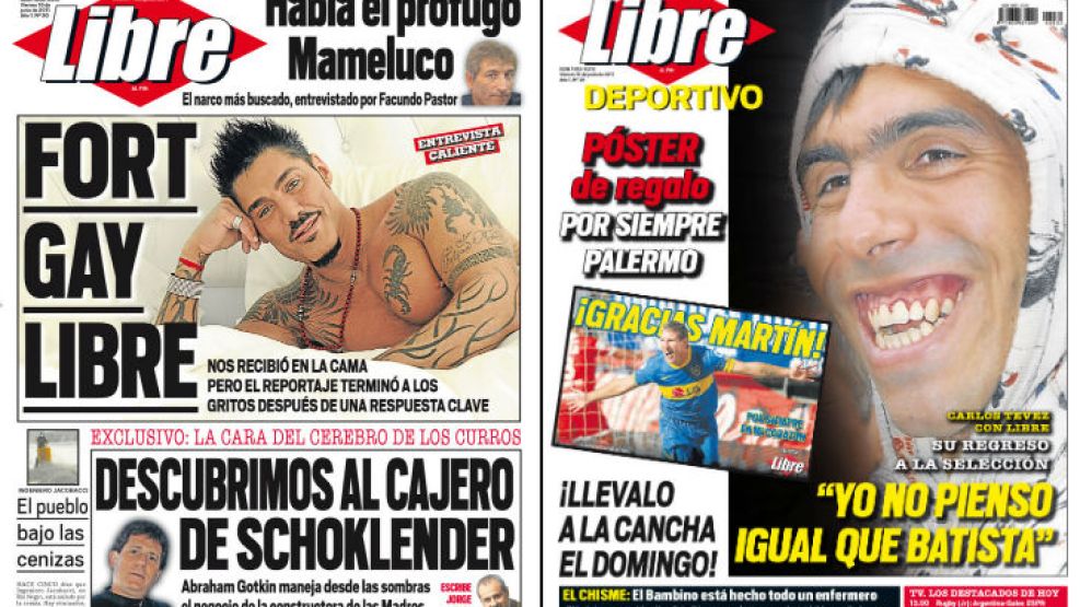 Tapa y Contratapa del diario más rápido del país.