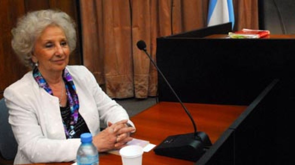 La titular de Abuelas de Plaza de Mayo, Estela de Carlotto.