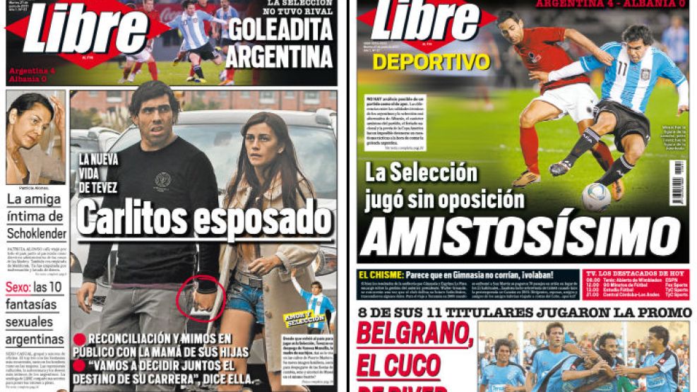 Tapa y Contratapa del diario más rápido del país. 