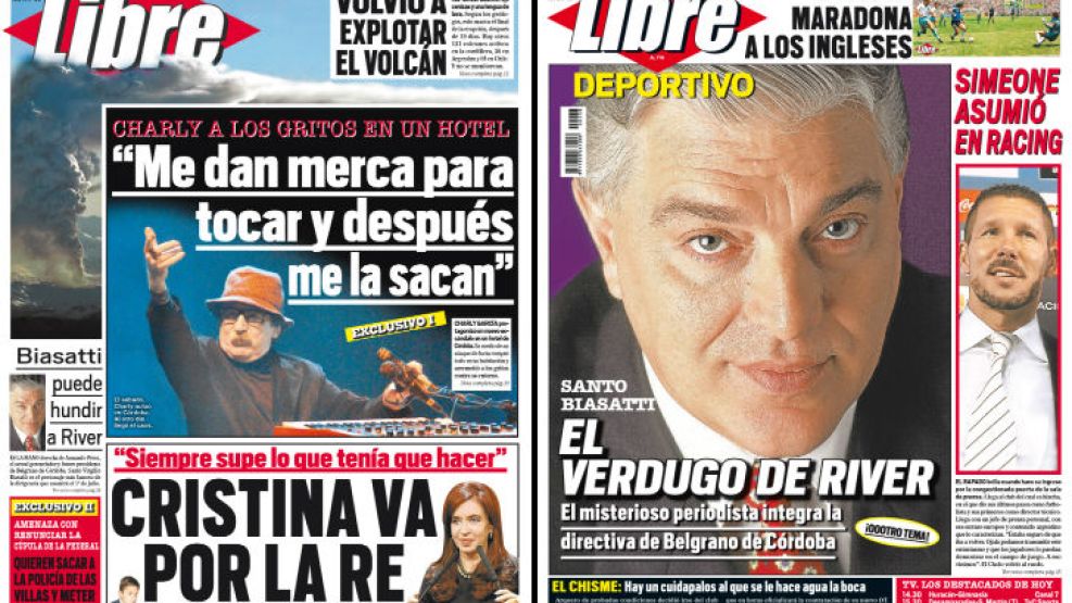 Tapa y Contratapa del diario más rápido del país.