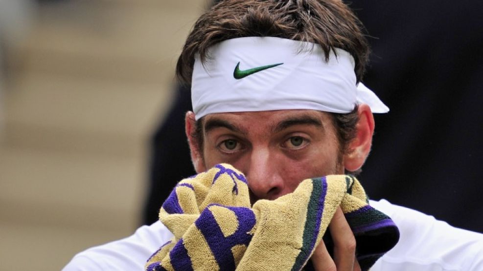 Del Potro fue superado por Rafa Nadal en Wimbledon.