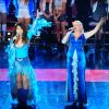 Patricia Sosa y Valeria Lynch cantan el Himno