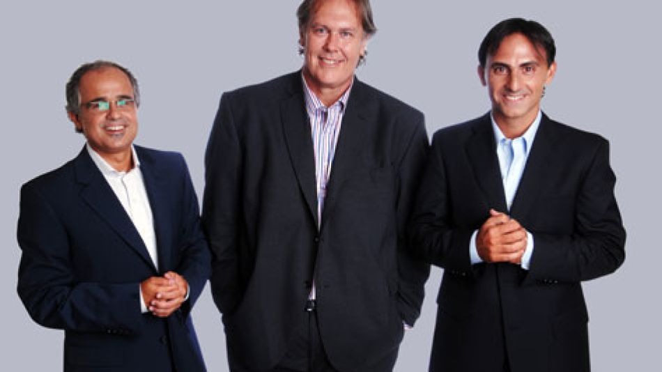 Gonzalo Bonadeo, Daniel Arcucci y Diego Latorre