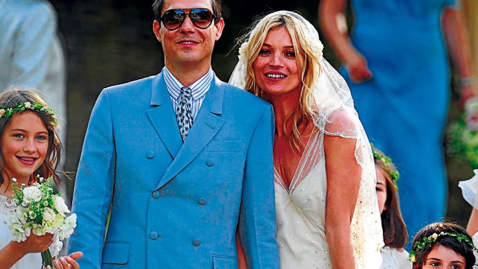 Kate Moss eligió a otro rockero como su primer marido legal.