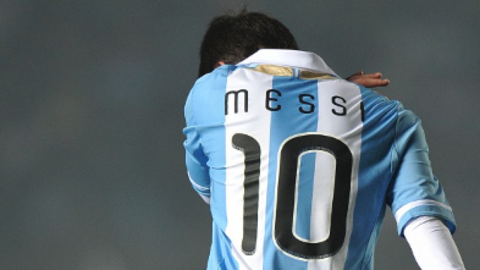 Messi, lleno de frustración.