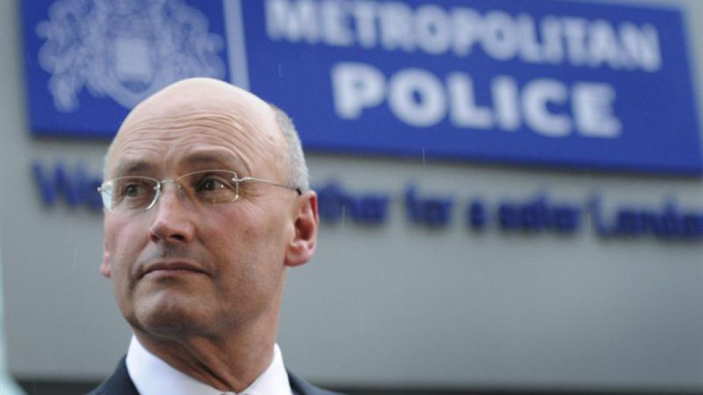 El ahora ex comisario jefe de la Policía Metropolitana de Londres, sir Paul Stephenson.