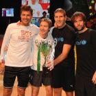 Marcelo Tinelli, Adrián Suar, Fernando Cavenaghi y Martín Palermo