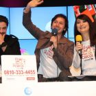 María Laura Santillán (Conductora), Luciano Castro, Benjamín Vicuña (Invitados)