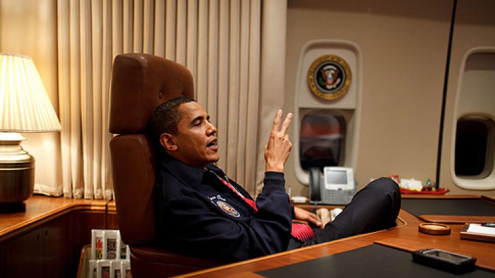 Obama en el "Air Force One".