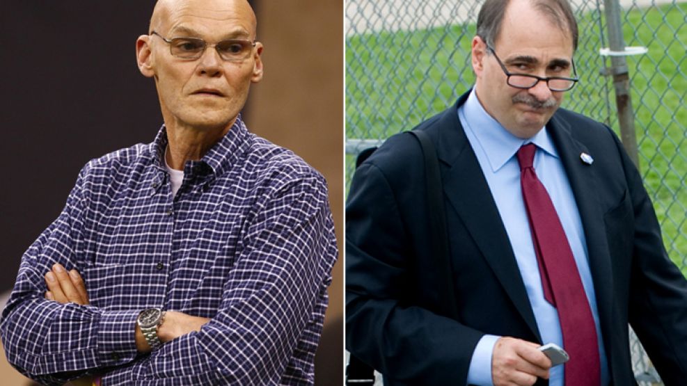 James Carville (izquierda) y David Axelrod (derecha), son los cerebros contratados por los políticos argentinos.