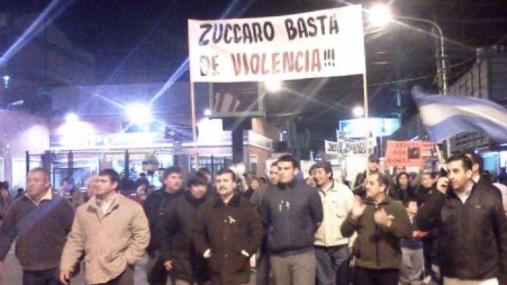 La marcha sucedió el viernes por la noche.