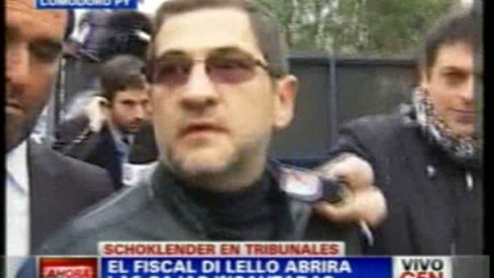 Sergio Schoklender, esta mañana, al llegar a los tribunales. 