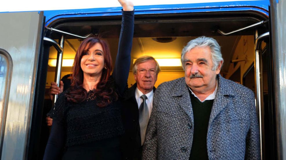 Cristina Fernández de Kirchner junto a José "Pepe" Mujica.