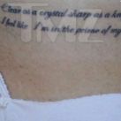 Lindsay Lohan se tatúa la estrofa de una canción de Billy Joel
