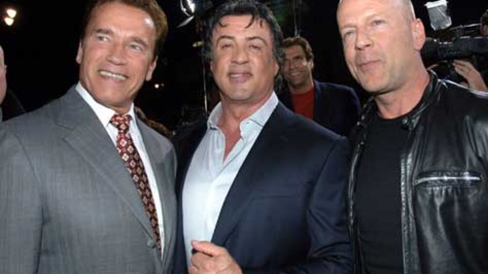 Arnold Schwarzenegger, Sylvester Stallone, Bruce-Willis