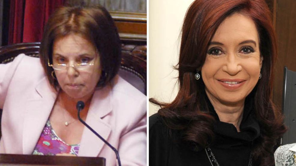 Chiche Duhalde y Cristina Kirchner. 